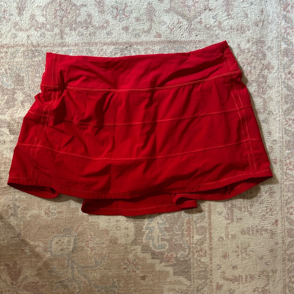 lululemon athletica Red Pace Rival Mini Skirt